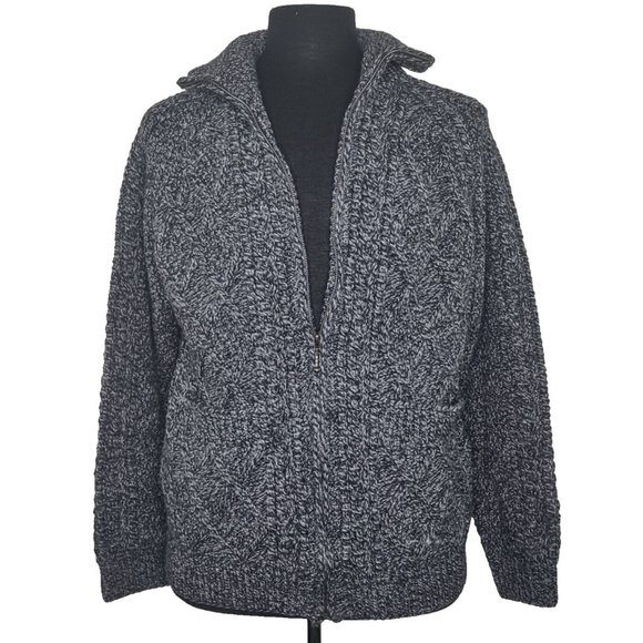 Standun Irish Wool Sweater Full Zip Cardigan - Picture 1 of 16